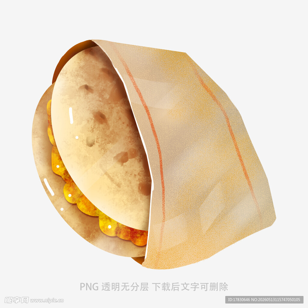 美味玉米馅煎饼特写