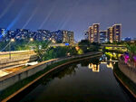 小区夜景