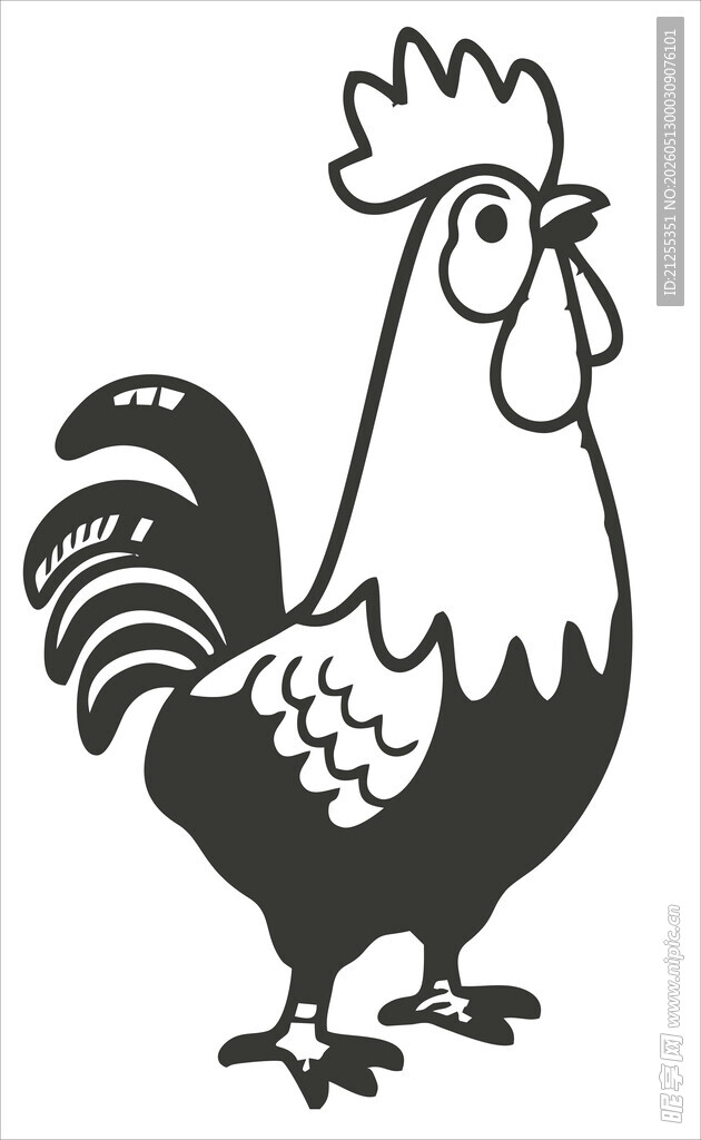 卡通公鸡形象