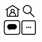 用户搜索与交流图标集