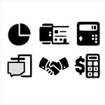 商务金融相关图标集合