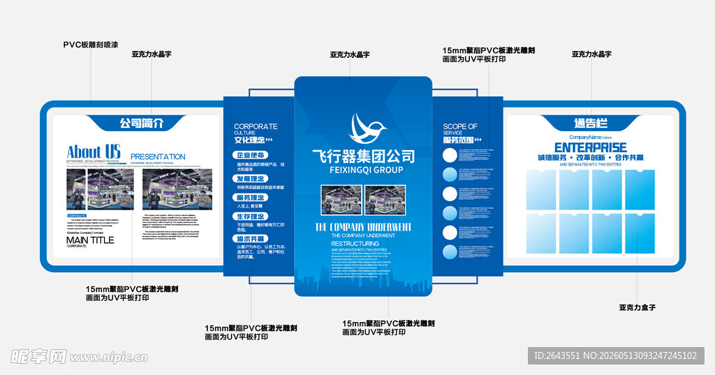 科技企业历程品牌文化墙
