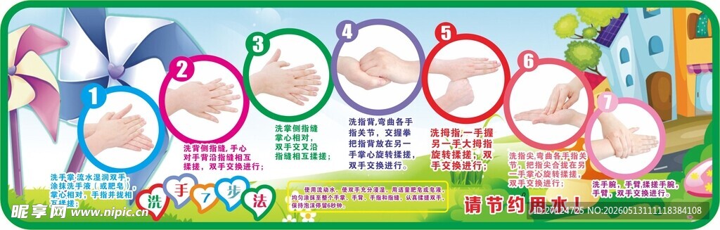 7步洗手法