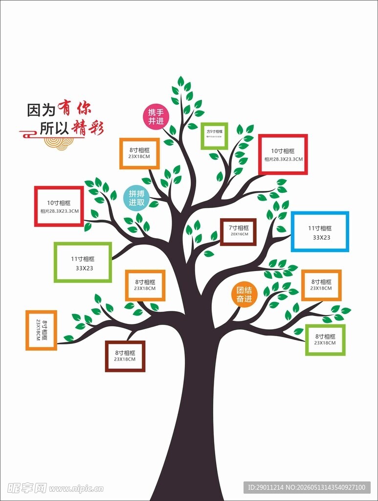 照片树文化墙