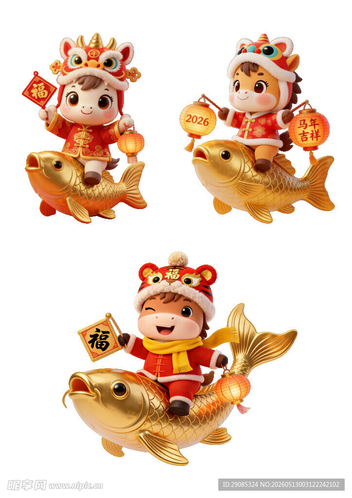 龙年吉祥小摆件