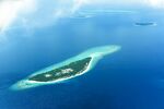 美丽海岛俯瞰图