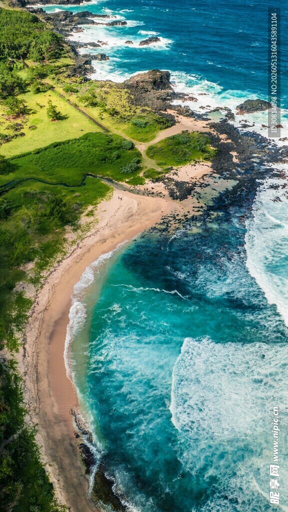 海岸美景俯瞰图