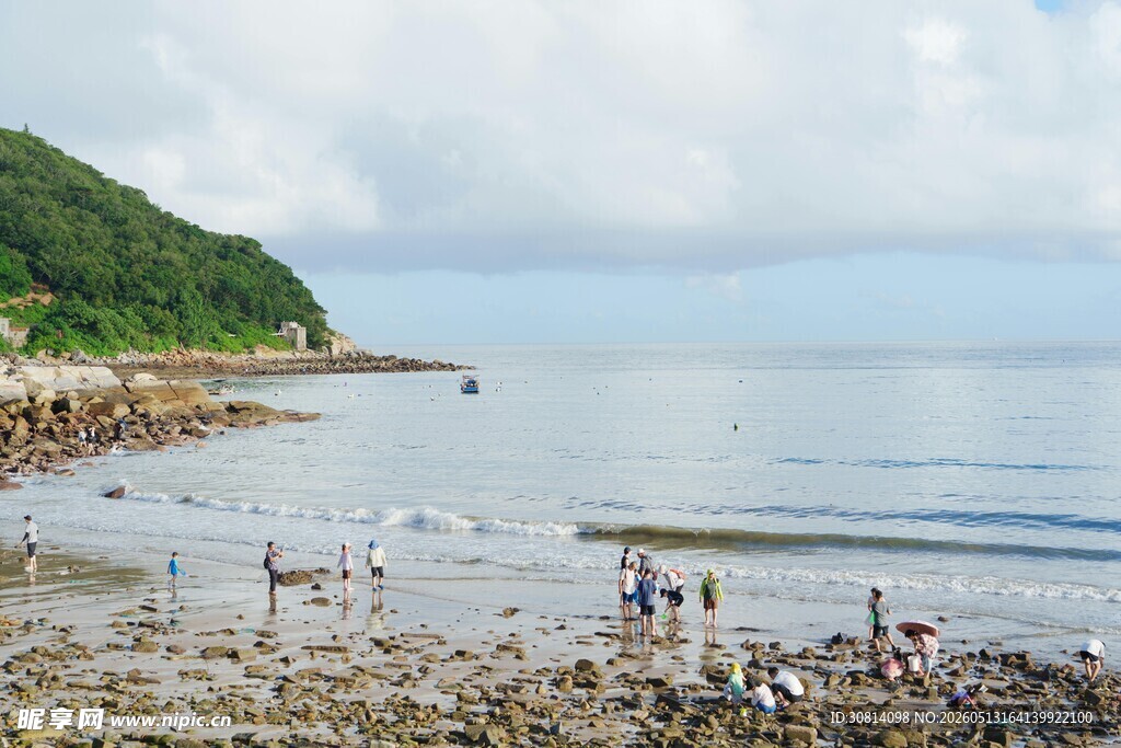 海边游玩场景
