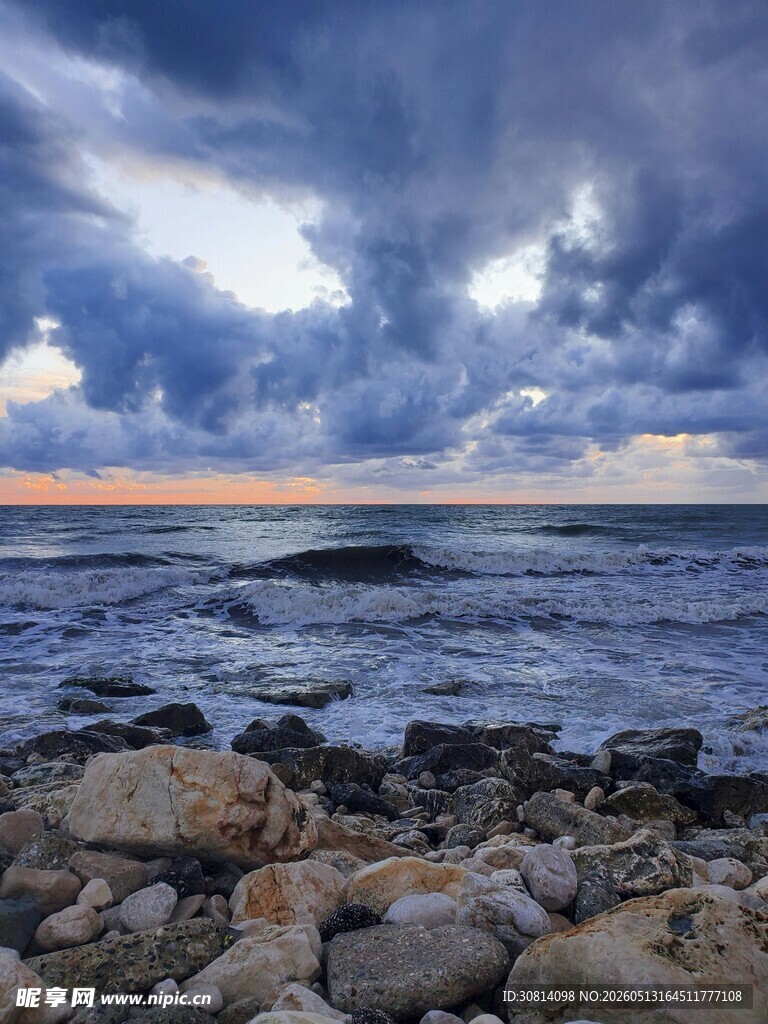 海边黄昏