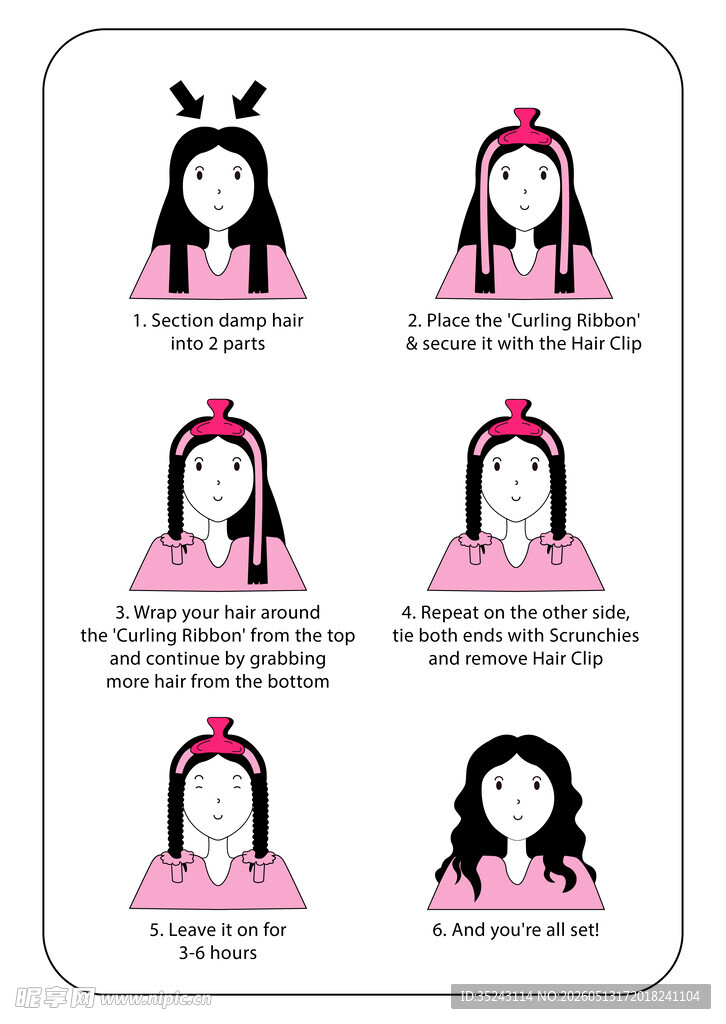 女性发型使用指南图示