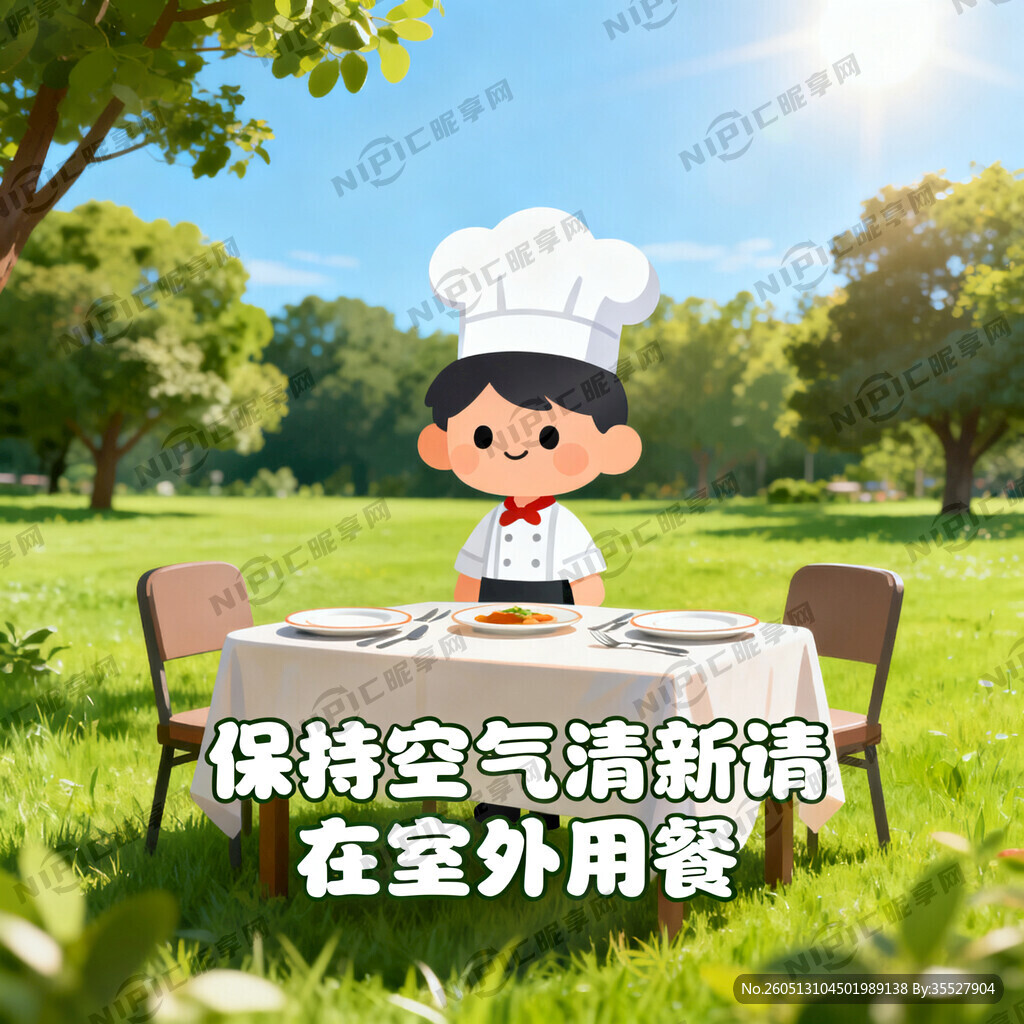 保持空气清新请在室外用餐