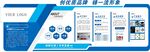 蓝色企业文化墙