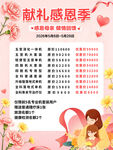 献礼感恩季促销活动海报