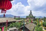 炭河千古情景区古景风貌 