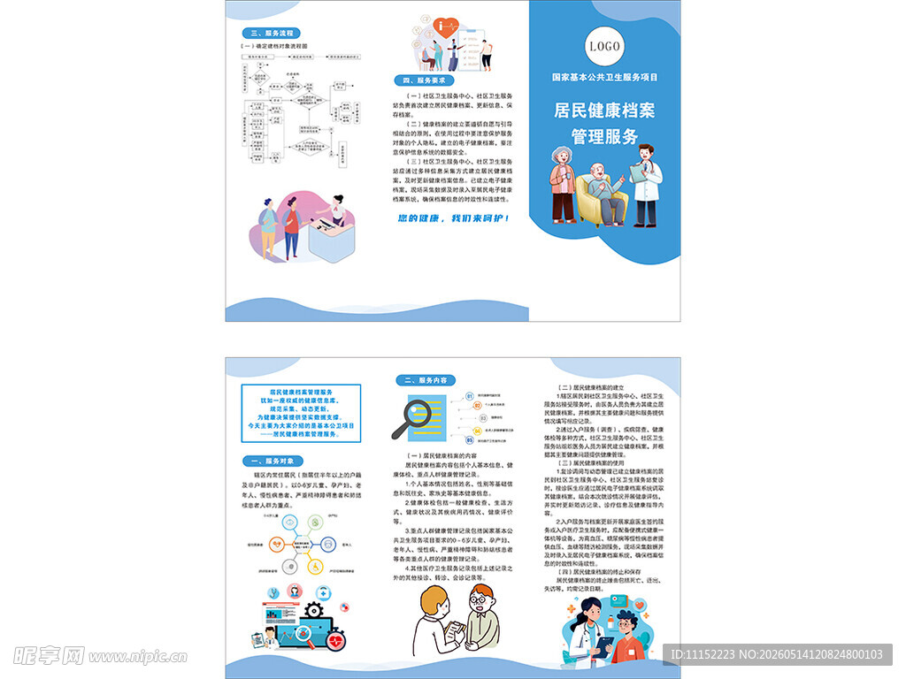居民健康档案宣传折页