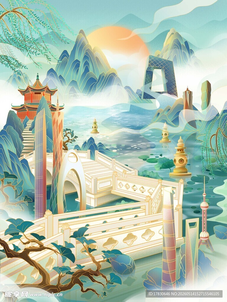 奇幻仙侠场景古风意境美