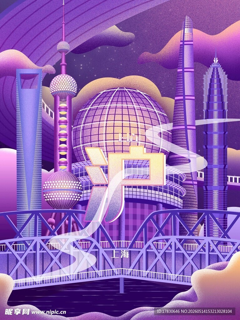 梦幻未来都市景观