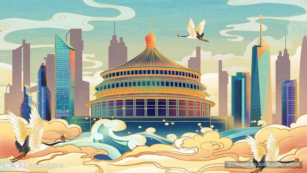 城市间的梦幻建筑景观