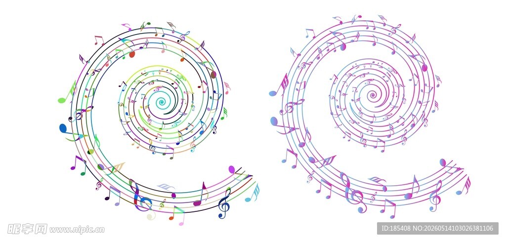 炫彩音符螺旋