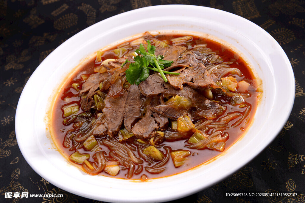 香辣牛肉豆面美食