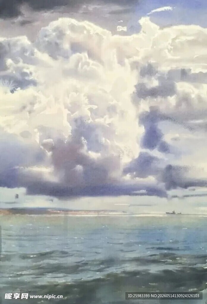 风景水彩画