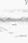 古风山水背景海报