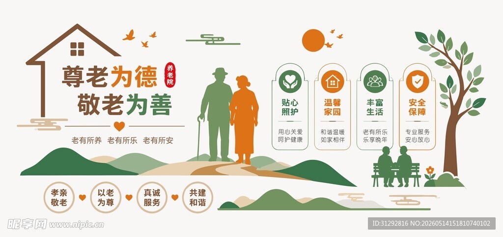 养老服务信息可视化图表