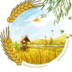 田园麦香中的诗意小屋