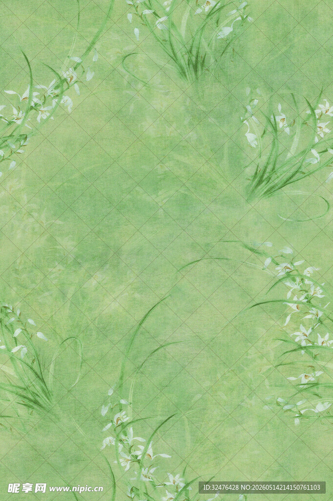 清新绿意草地纹理图案