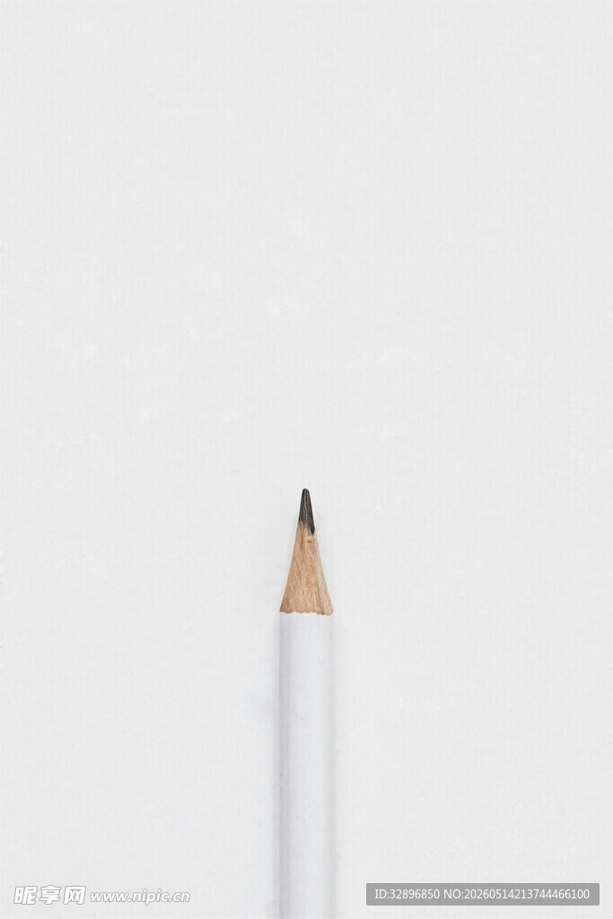 白色铅笔特写