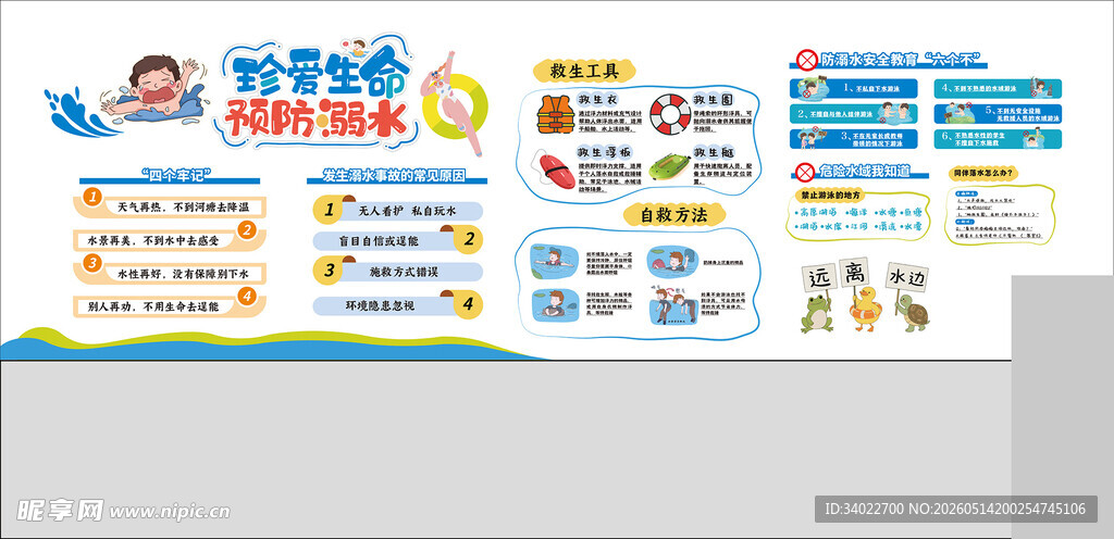 防溺水海报
