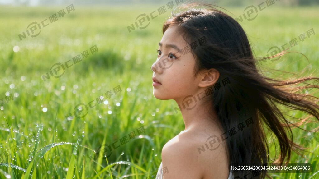 彩虹少女 灵动。漂艺的长发