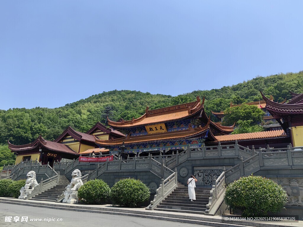 中式古建庙宇景观