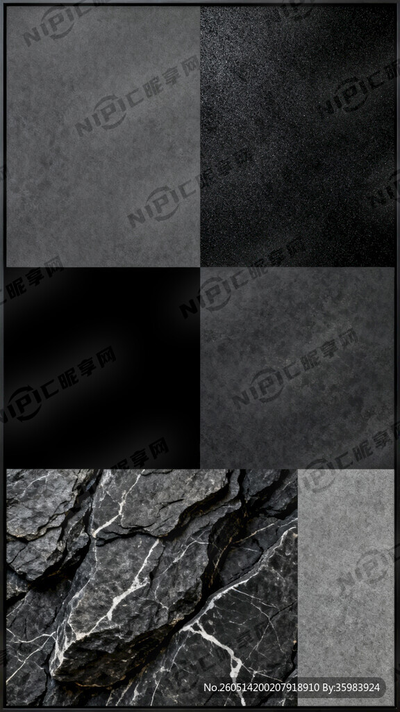 竖版电表箱装饰画 几何色块