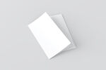空白双折页设计展示样机