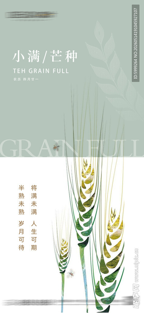 小满芒种节气海报