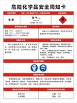 氢气危险化学品安全周知卡