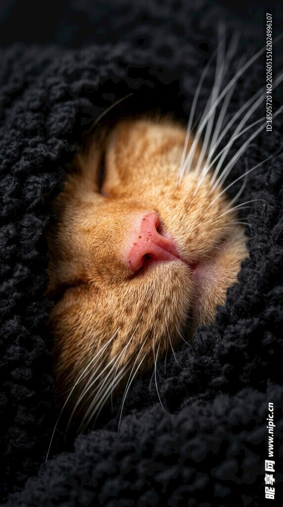 酣睡的黑猫