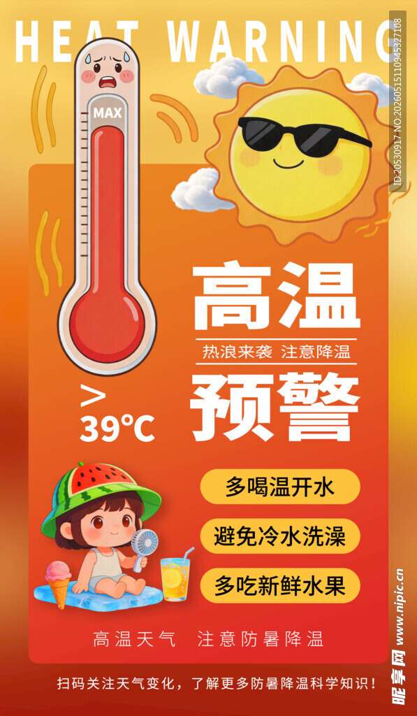 高温预警来袭