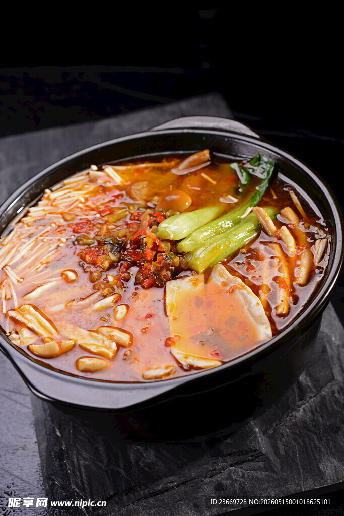 美味红油火锅食材丰富