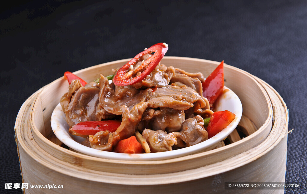 笼蒸鸡胗