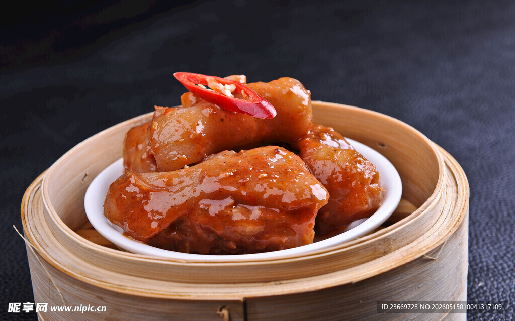 笼蒸美味排骨