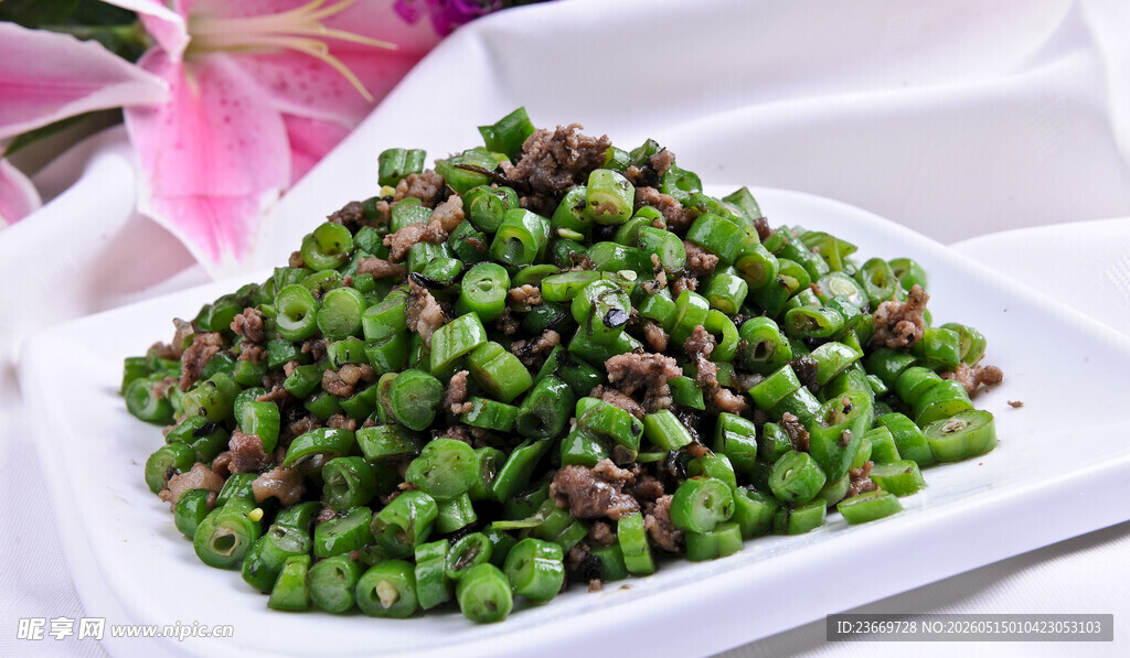 榄菜豆角肉沫