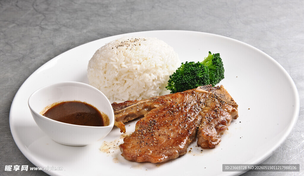 香煎牛排饭套餐