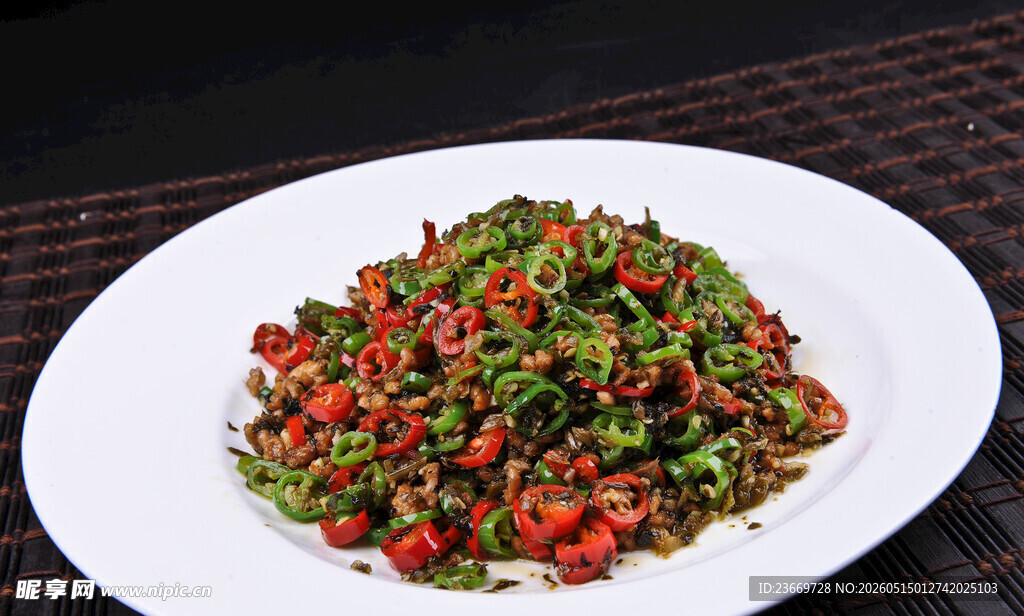 辣椒炒肉沫
