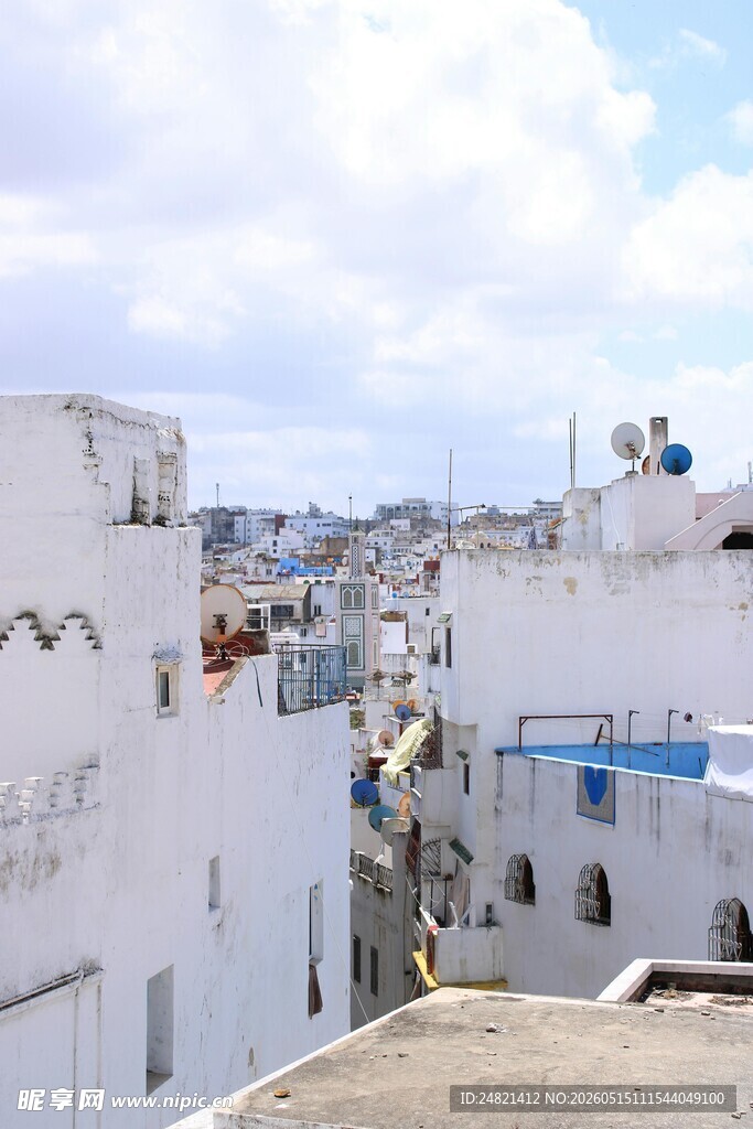 白色小镇建筑景观
