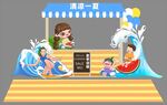 夏日展位美陈图案样式活动背景