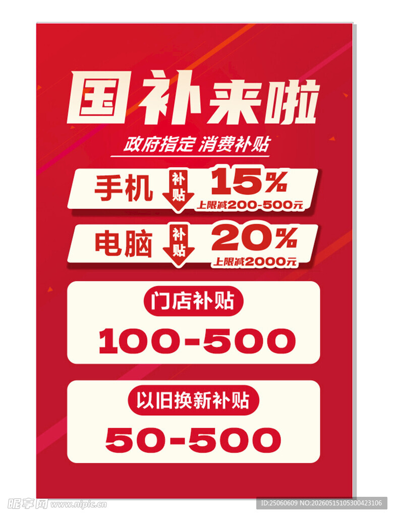 国补海报
