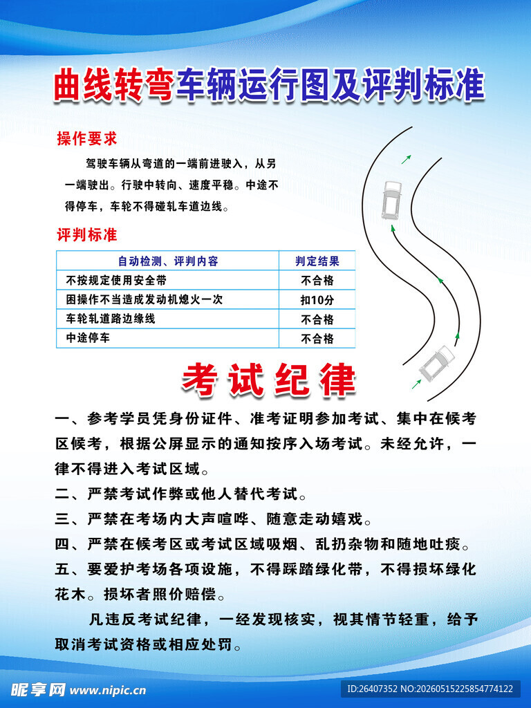 驾校曲线转弯车辆标准