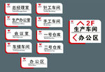 办公区指示标识牌
